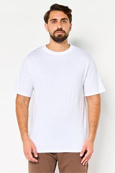 Reebok Men Sportswear Fit Short Sleeve Outdoor T-Shirt, White