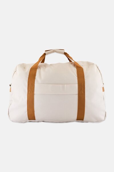 LUCKY BRAND Brand Logo Duffle Bag, Pale Khaki