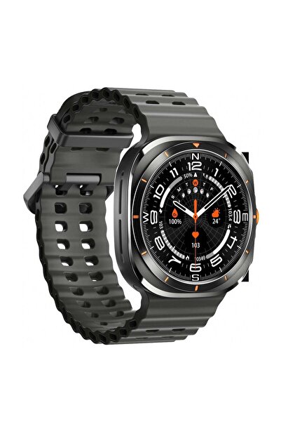 Generic Samsung Galaxy Watch 7/6 Compatible GPS NFC Outdoor Sport Smartwatch (White)