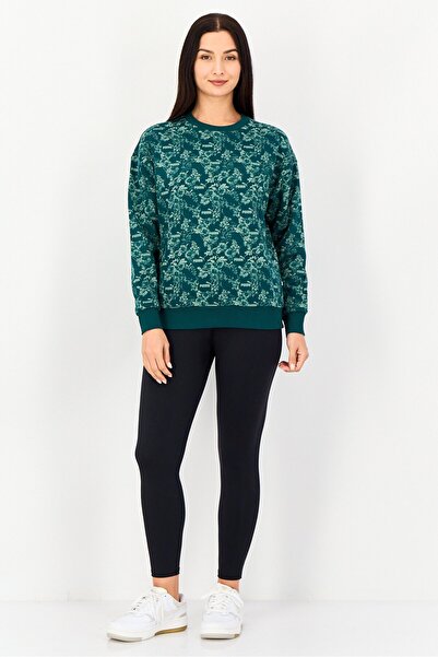 Puma Women Sportswear Fit Long Sleeve Outdoor Sweatshirt, Green