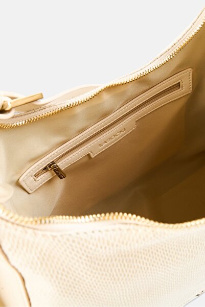 LASOCKI Women Brand Logo Shoulder Bag, Ivory