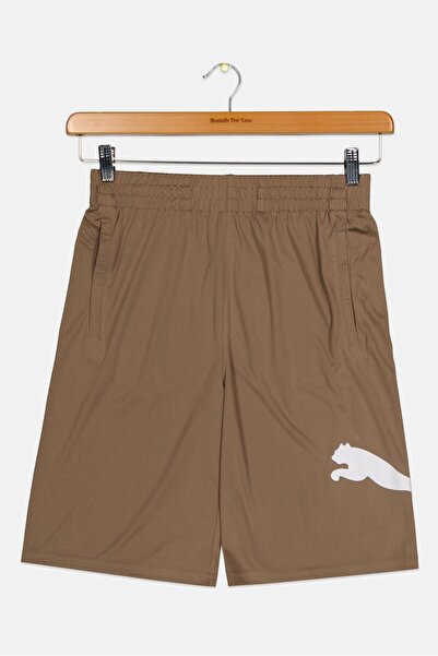 Puma Kids Boy Sportwear Fit Training Shorts, Taupe