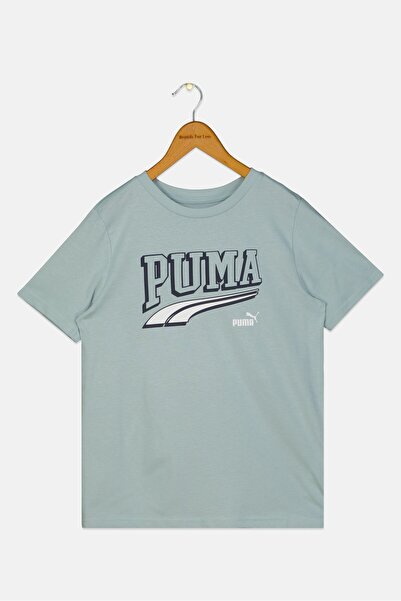Puma Kids Boy Sportswear Fit Short Sleeve Outdoor T-Shirt, Dusty Green