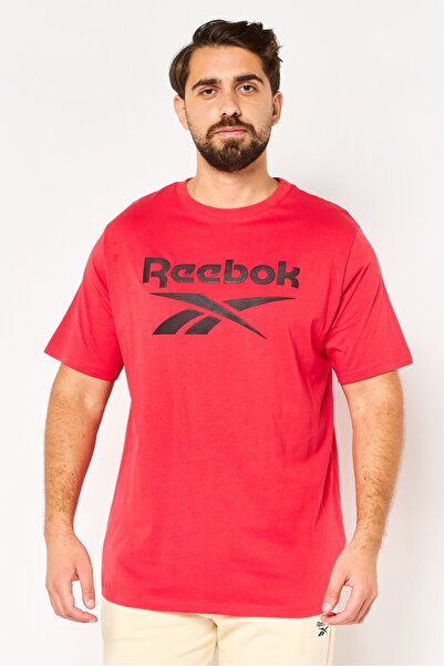 Reebok Men Sportswear Fit Short Sleeve Outdoor T-Shirt, Red