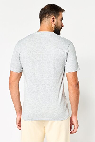 Ellesse Men Sportswear Fit Short Sleeve Outdoor T-Shirt, Grey