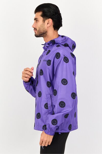 adidas Men Sportswear Fit Long Sleeve Outdoor Windbreaker Jacket, Multicolor