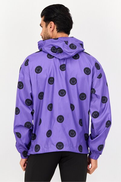 adidas Men Sportswear Fit Long Sleeve Outdoor Windbreaker Jacket, Multicolor