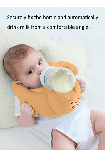 Generic Baby Feeding Pillow Baby Anti-Flat Head Pillow - Yellow