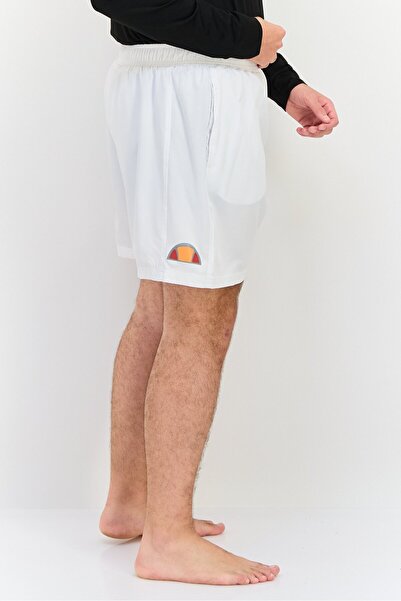 Ellesse Men Brand Logo Board Shorts, White