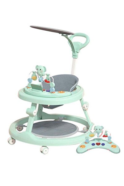 Ma Baby مشاية مابيبي التعليمية المضادة للتدحرج مع صينية ألعاب قابلة للفصل