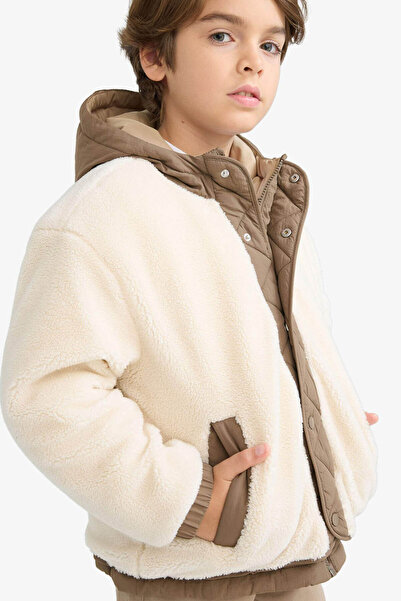 DeFacto Ecru Boy's Coat C6620A8/Er139