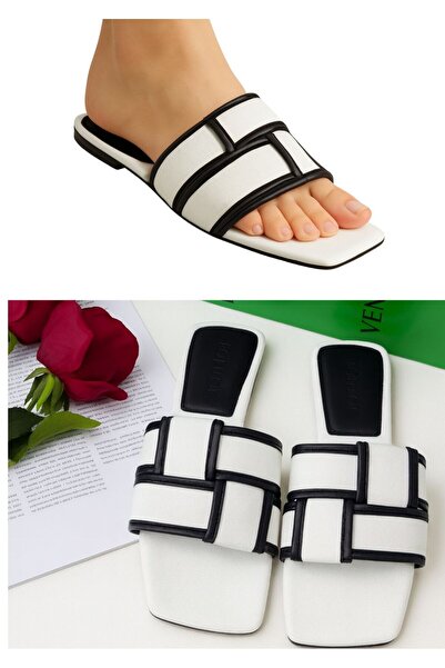 essentialneedsforall ✨ Women’s Chic Woven Slip-On Flat Sandals ✨ 📝 Description