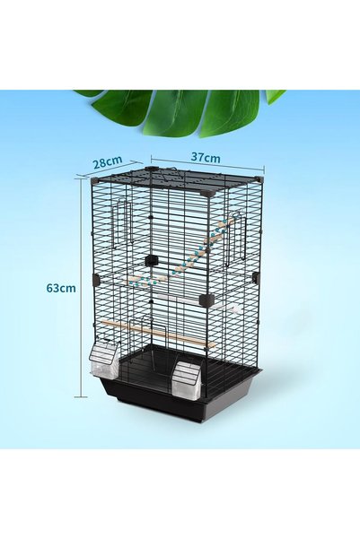 Sumkyle Bird Cage Iron Standing Large for Cockatiels Pet Bird Stick Nest Metal Cage