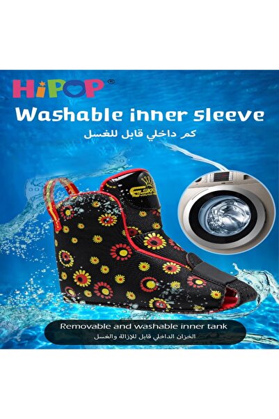 HIPOP New Kids Roller Skate Shoes with Removable Inner Liner,Capsizing Prevention Triangle Wheel Stable De