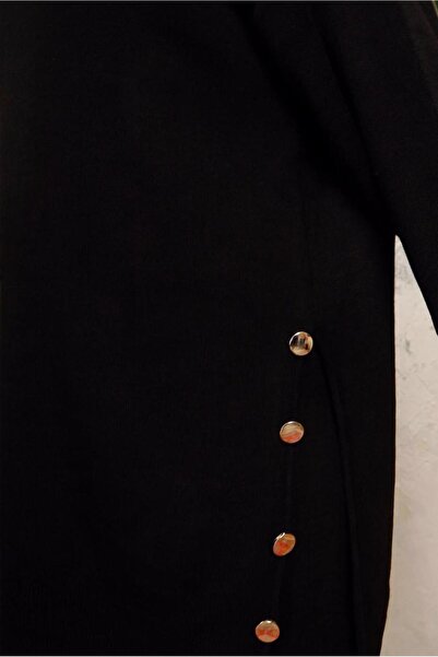 TRENDTESETTÜR Women's Black Knit Tunic t 0108-1