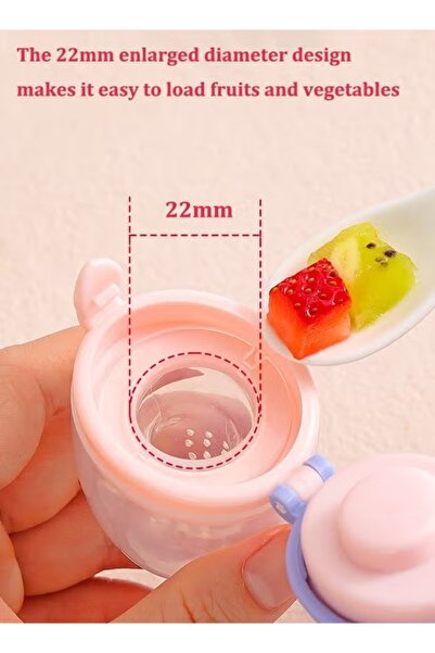Generic 3PCS Baby Fruit Feeder Feeding Processors 2in1 Silicone Nibbler Pacifier Teether Infant Teething Toy