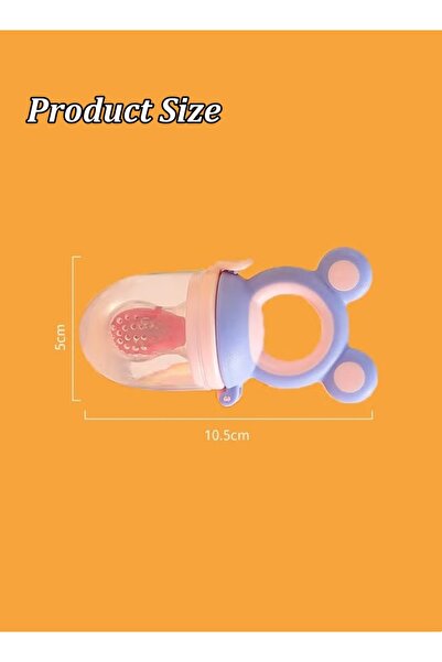 Generic 3PCS Baby Fruit Feeder Feeding Processors 2in1 Silicone Nibbler Pacifier Teether Infant Teething Toy
