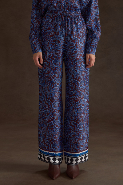 Aker Patterned Viscon Trousers