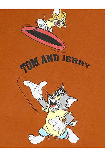 Tom and Jerry By Styli Graphic Print Round Neck Fashion T-shirt