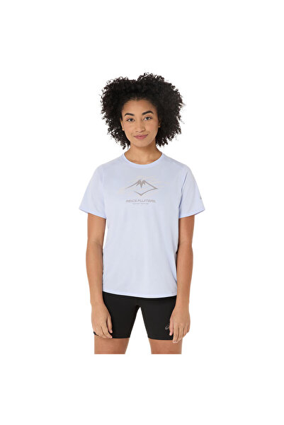 Asics FUJITRAIL LOGO SS TOP Kadın Mavi Tshirt 2012D314-400