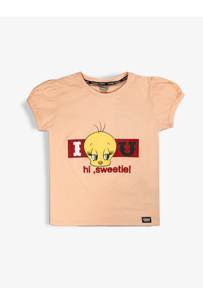 Looney Tunes By Styli Graphic Print Round Neck Fashion T-shirt