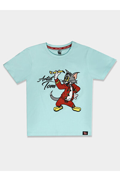Tom and Jerry By Styli Graphic Print Round Neck Fashion T-shirt