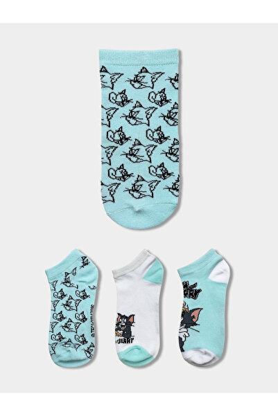Tom and Jerry By Styli 3 Pack Printed Ankle Length Socks
