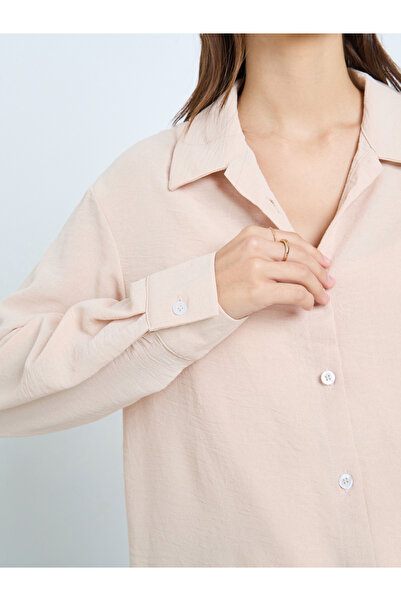Take Two By Styli Solid Regular Button Front Long Sleeve Shirt