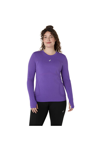 Asics ROAD SEAMLESS LS TOP Kadın Mor Tshirt 2012D290-500