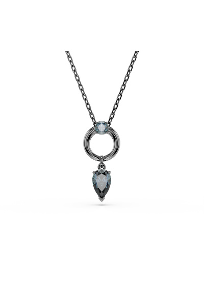 Swarovski Mesmera Kolye, Karışık kesimler, Gri, Rutenyum kaplama