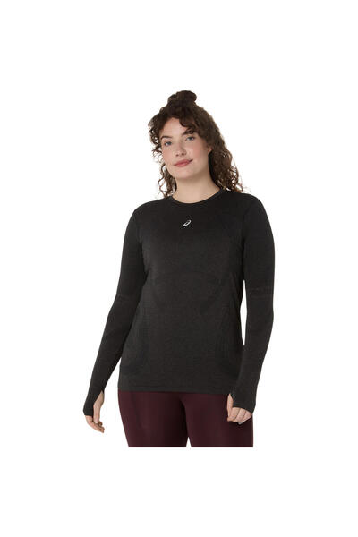 Asics ROAD SEAMLESS LS TOP Kadın Siyah Tshirt 2012D290-001