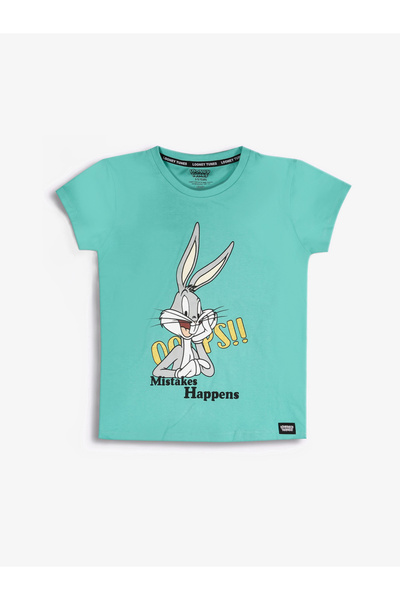 Looney Tunes By Styli Graphic Print Round Neck Fashion T-shirt