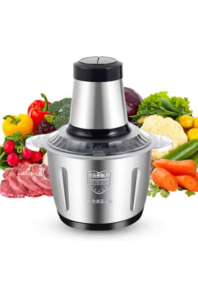 TEGRILO Electric Meat Grinder Stainless Steel Electric Meat Chopper 300W Food Processor