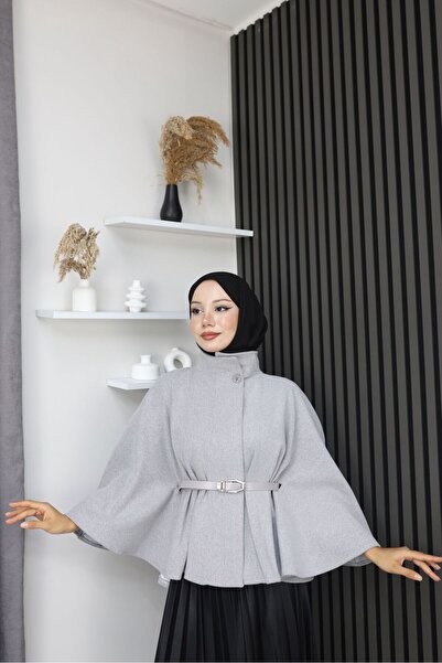 MİSS M.A.T FASHİON Premium Quality Leather Belt Imported Case Short Poncho