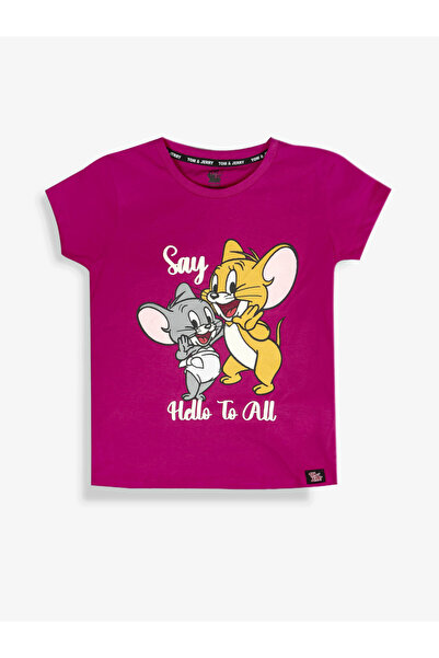 Tom and Jerry By Styli Graphic Print Round Neck Fashion T-shirt
