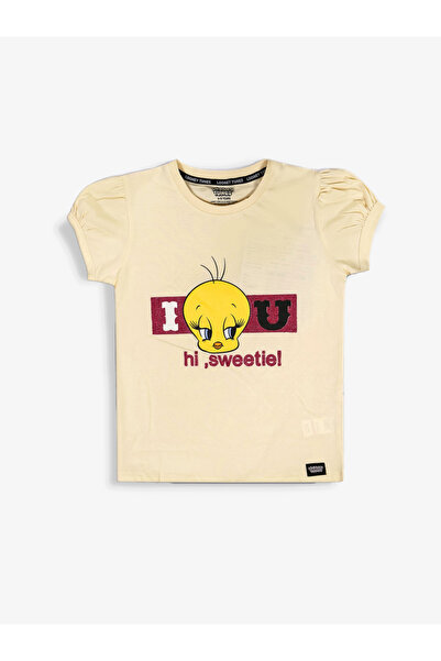 Looney Tunes By Styli Graphic Print Round Neck Fashion T-shirt