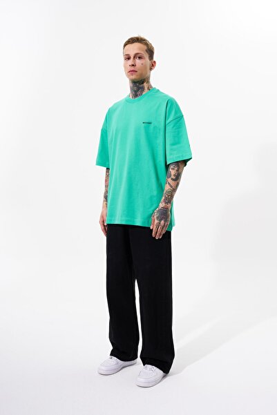 Machinist Men's Basic Cotton Oversized T-Shirt Electric Green