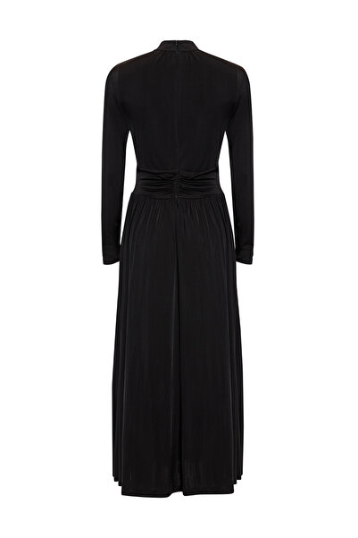 Exquise Turtleneck Long Sleeve Midi Knitted Regular Dress