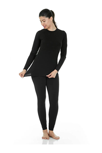 MIXSNOW Long Johns Women's Thermal Underwear With Wool Lining Sleepwear Set for Cold Weather - White, L