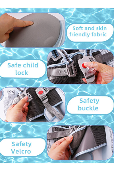 Beauenty Baby Float Add Tail Newest Baby Swim Float Non-Inflatable Waist Swim Ring