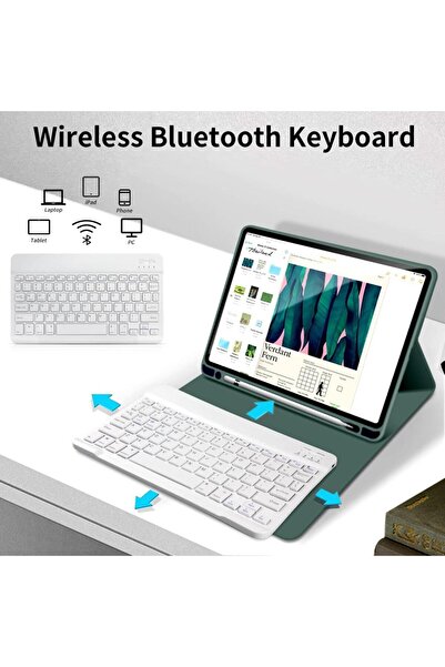 UnDePlus Huawei Honor Pad X9 11.5 Inch / X8 Pro Case Wireless Keyboard Case Mobax Turkish Keyboard