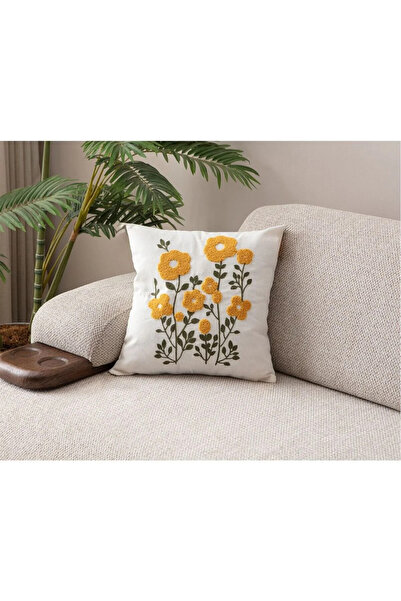 Mai Perla Single Punch (Punch) Embroidered Decorative Design Pillow Case Süzene Embroidered High Quality Punch