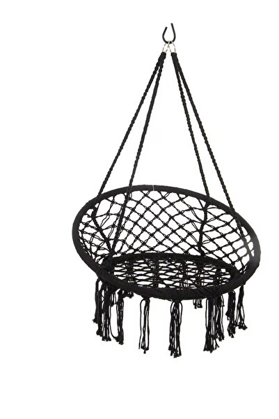 OEM Hanging Swing Chair for Terrace, Yard or Garden, 80 x 60 cm, 120 kg, Black
