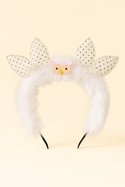 Katia&Bony White crown with child owl accessory