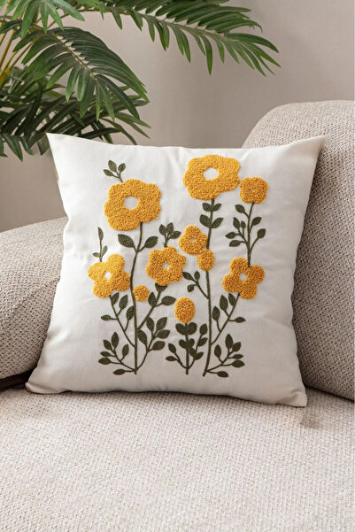 Mai Perla Single Punch (Punch) Embroidered Decorative Design Pillow Case Süzene Embroidered High Quality Punch