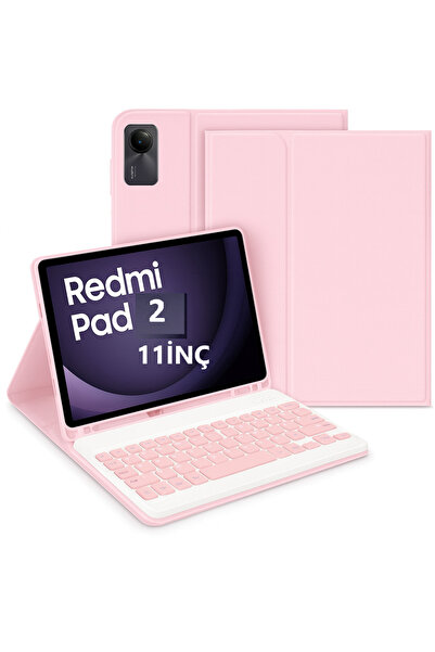 UnDePlus Xiaomi Redmi Pad 2 11Inch 2025 Case with Wireless Keyboard Case Mobax Turkish Keyboard