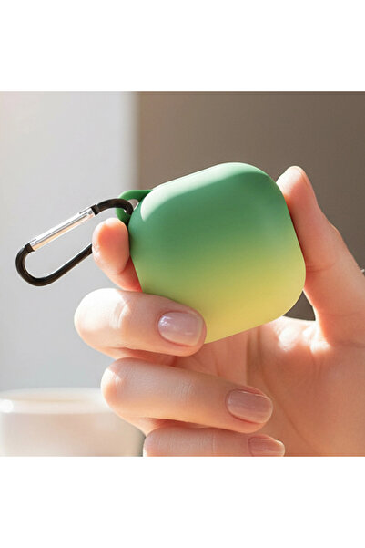 Samsung CaseOnn Galaxy Buds FE - Buds Core Kılıf Duo Aurora Koruma Yeşil Sarı