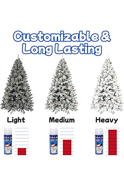 Yuwell YU WELL Crazy Snow Spray For Christmas Tree Decoration (3Pc-250ml)