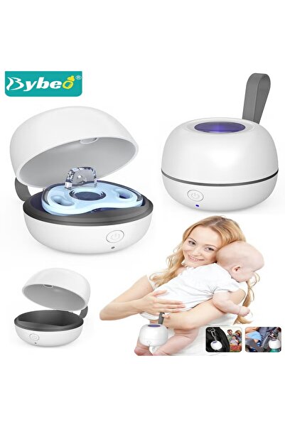 BYBEO UV Light Sanitizer, Portable Pacifier Sterilizer, Mini UV-C Sanitizer Box for Pacifiers, Teethers, D