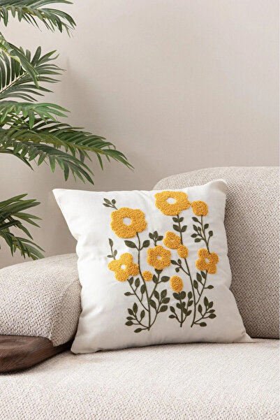 Mai Perla Single Punch (Punch) Embroidered Decorative Design Pillow Case Süzene Embroidered High Quality Punch